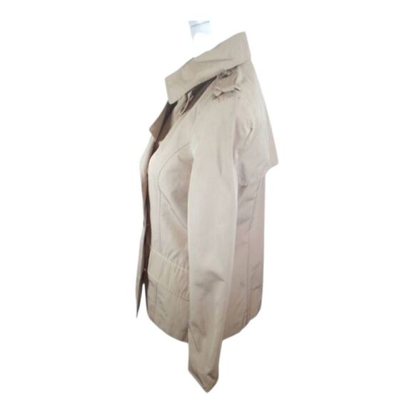 FOREVER 21 KHAKI COAT SZ.S GUC.  GORGEOUS JACKET IN GOOD USED CONDITION. - Picture 3 of 6